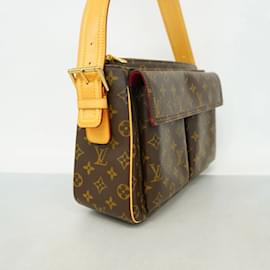 Louis Vuitton-Bolsa de Ombro Louis Vuitton Monogram Vivacite GM-Marrom