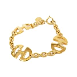 Céline-Celine Gold Charm Bracelet-Golden