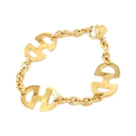 Céline-Celine Gold Charm Bracelet-Golden