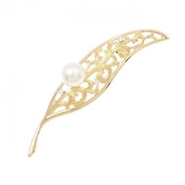 Spilla Tasaki Pearl Leaf Akoya Altro