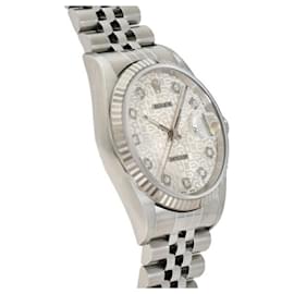 Rolex-Rolex Datejust 36 16234G Silver Dial Men's Watch-Other