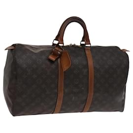 Louis Vuitton-LOUIS VUITTON Monogram Keepall 50 Boston Bag M41426 LV Auth EC049-Monogram