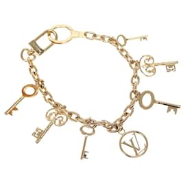 Louis Vuitton-LOUIS VUITTON Bijoux Sac Key ChainGP Charm metal Gold Tone MP3206 Auth 109801A-Other
