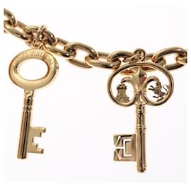 Louis Vuitton-LOUIS VUITTON Bijoux Sac Key ChainGP Charm metal Gold Tone MP3206 Auth 109801A-Other
