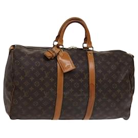 Louis Vuitton-LOUIS VUITTON Monogram Keepall 50 Boston Bag M41426 LV Auth EC089-Monogram