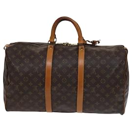 Louis Vuitton-LOUIS VUITTON Monogram Keepall 50 Boston Bag M41426 LV Auth EC089-Monogram