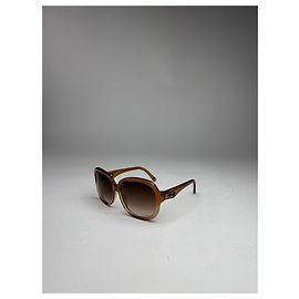 Céline Vintage Celine Paris Oversized sunglasses Brown Brown