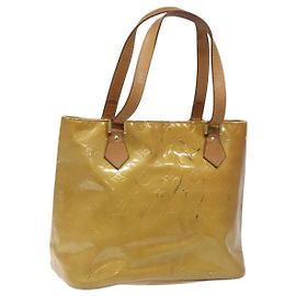LOUIS VUITTON Handtasche Monogram Vernis Houston Beige M91004 LV Auth bs23194 Beige
