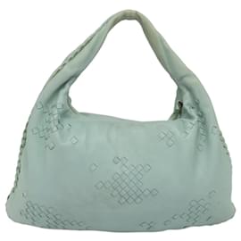 Autre Marque-BOTTEGA VENETA Hobo Shoulder Bag Leather Baby Blue 115654 Auth MY043-Light blue