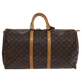Louis Vuitton-LOUIS VUITTON Monogram Keepall 55 Boston Bag M41424 LV Auth EC039-Monogram