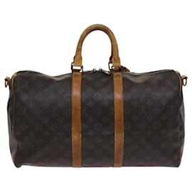 Louis Vuitton-LOUIS VUITTON Monogram Keepall Bandouliere 45 Boston Bag M41418 LV Auth 115491-Monogram