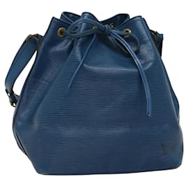 Louis Vuitton-LOUIS VUITTON Epi Petit Noe Shoulder Bag Blue M44105 LV Auth 114835-Blue