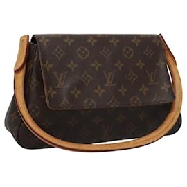 Louis Vuitton-LOUIS VUITTON Monogram Mini Looping Shoulder Bag M51147 LV Auth 114950-Monogram