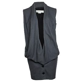 Stella Mc Cartney Chaqueta de lana drapeada Stella McCartney Gris