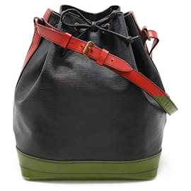 Louis Vuitton-Louis Vuitton Epi Noe Shoulder Bag-Black,Red