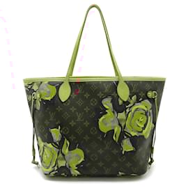 Louis Vuitton-Louis Vuitton Monogram Rose Neverfull MM Tote Bag-Brown,Pink,Green,Orange