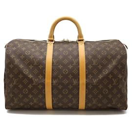 Louis Vuitton-Louis Vuitton Monogram Keepall 50 Boston Bag-Brown