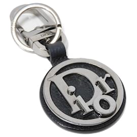 Christian Dior-Christian Dior Black Leather Keyring-Black