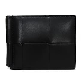Bottega Veneta-Bottega Veneta Bi-fold Wallet Cassette Money Clip-Black
