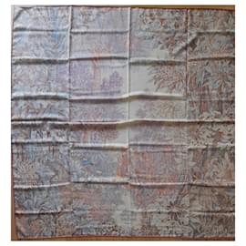 Hermès-Hermès, Shawl 140X140 cm - 70% Cashmere 30% Silk-Multiple colors