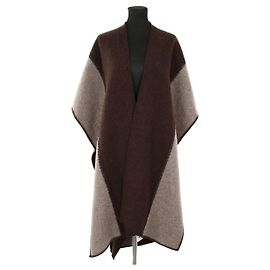 Gerard Darel Brauner Wollponcho Braun