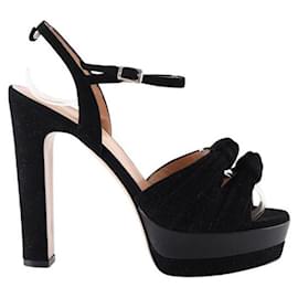 Autre Marque-Suede heels-Black