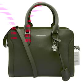 Alexander Mcqueen-Alexander McQueen Pink Leather Padlock Satchel-Pink