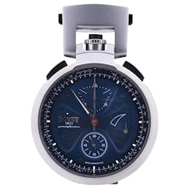 Autre Marque-Bovet Sergio Split-Second Chronograph SS Navy Dial 45mm Watch SEPIN002-Navy blue