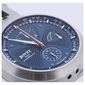Autre Marque-Bovet Sergio Split-Second Chronograph SS Navy Dial 45mm Watch SEPIN002-Navy blue