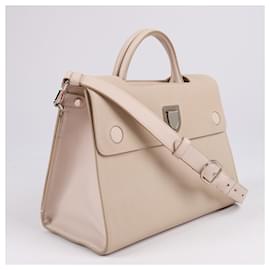 Dior-Christian Dior Grained Calfskin Medium Diorever Flap in Beige-Beige