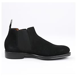 Autre Marque-Jalan Sriwijaya Suede Side Gore Boots in Black, Size 38 EU, 99010-Black