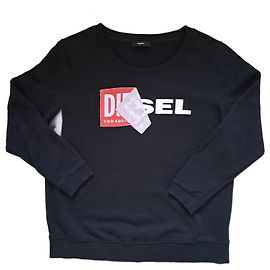 Suéter Diesel de algodão preto Preto