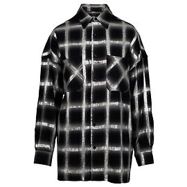 Camicia oversize a quadri glitter Amiri - '10s Nero