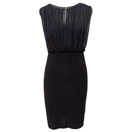 Robe plissée Alice + Olivia - années 00 Noir