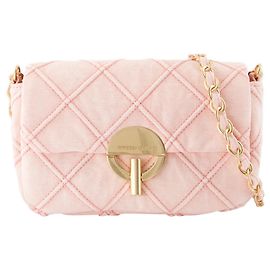 Borsa a tracolla Moon Moyen - Vanessa Bruno - Cotone - Rosa Rosa