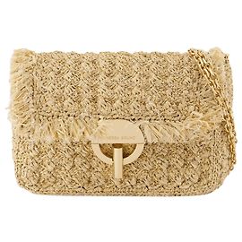 Bolsa transversal Moon Moyen - Vanessa Bruno - Algodão - Neutro Branco