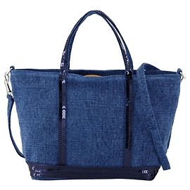 Borsa a spalla Xs - Vanessa Bruno - Lino - Blu Blu
