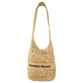 Bolso de Hombro - Vanessa Bruno - Algodón - Neutro Blanco