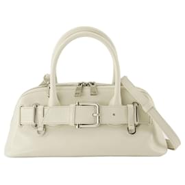 Autre Marque-Zip Brocle Mini Shoulder Bag - Osoi - Leather - Cream-White