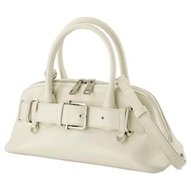 Autre Marque-Zip Brocle Mini Shoulder Bag - Osoi - Leather - Cream-White