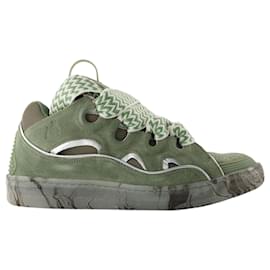 Lanvin-Curb Sneakers - Lanvin - Synthetic - Green/Silver-Green