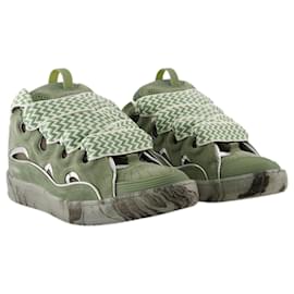 Lanvin-Curb Sneakers - Lanvin - Synthetic - Green/Silver-Green