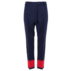 Moschino Bi-color Wool Pants - '10s Blue Navy blue