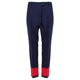 Moschino-Moschino Bi-color Wool Pants - '10s-Blue,Navy blue