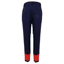 Moschino-Moschino Bi-color Wool Pants - '10s-Blue,Navy blue
