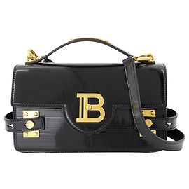 B-Buzz 24 Bandoulière - Balmain - Cuir - Noir Noir
