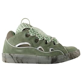 Lanvin-Curb Sneakers - Lanvin - Synthetic - Green/Silver-Green