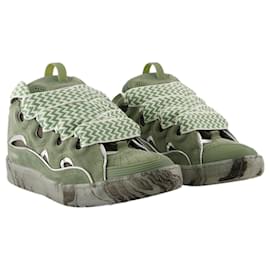 Lanvin-Curb Sneakers - Lanvin - Synthetic - Green/Silver-Green