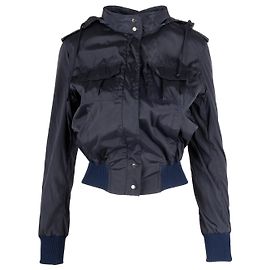 Moschino Cheap and Chic Fitted Windbreaker Jacket - '10s Blue Navy blue