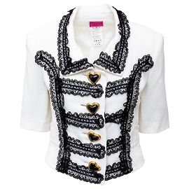 Christian Lacroix Spitzenjacke - 90er Weiß